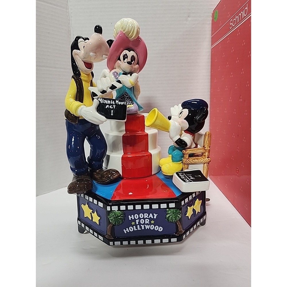 DISNEY MUSIC BOX THATS ENTERTAINMENT NO 155/5000 HAND PAINTED 11' TALL MSRP $195 - Picture 2 of 3
